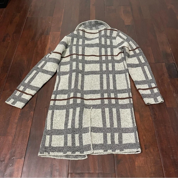 Monteau Los Angeles Sweater Coat Women’s Small Gray And Black Cardigan - Picture 7 of 7